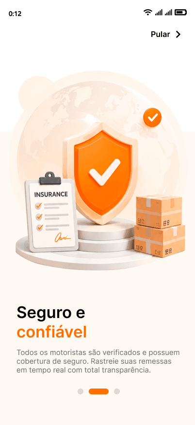 RideCargo — Seguro e confiável